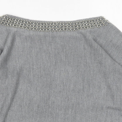 Womens UK Size 14 BHS Grey Pullover Jumper