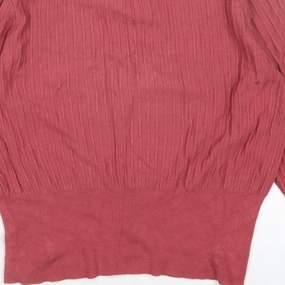 H&M Womens Pink   Pullover Jumper Size S