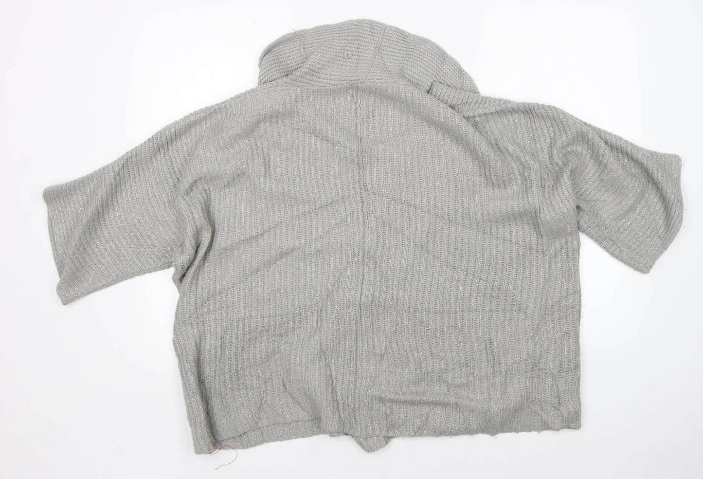 Womens UK Size 14 Pep&Co Grey Wrap Jumper