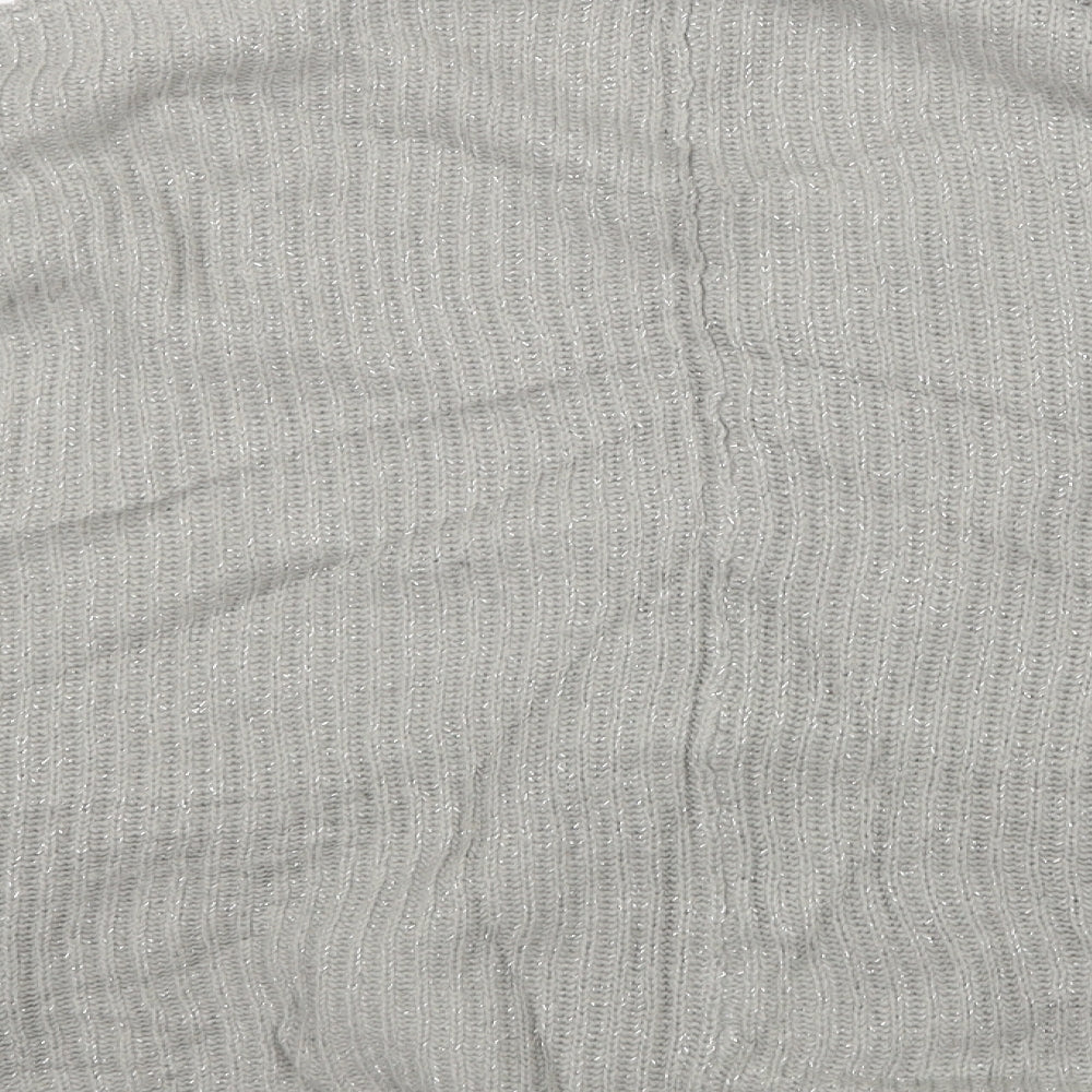 Womens UK Size 14 Pep&Co Grey Wrap Jumper