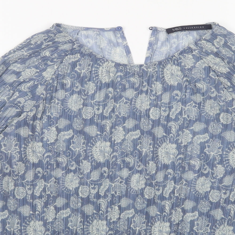 Womens UK Size 8 M&S Multicoloured Basic Blouse