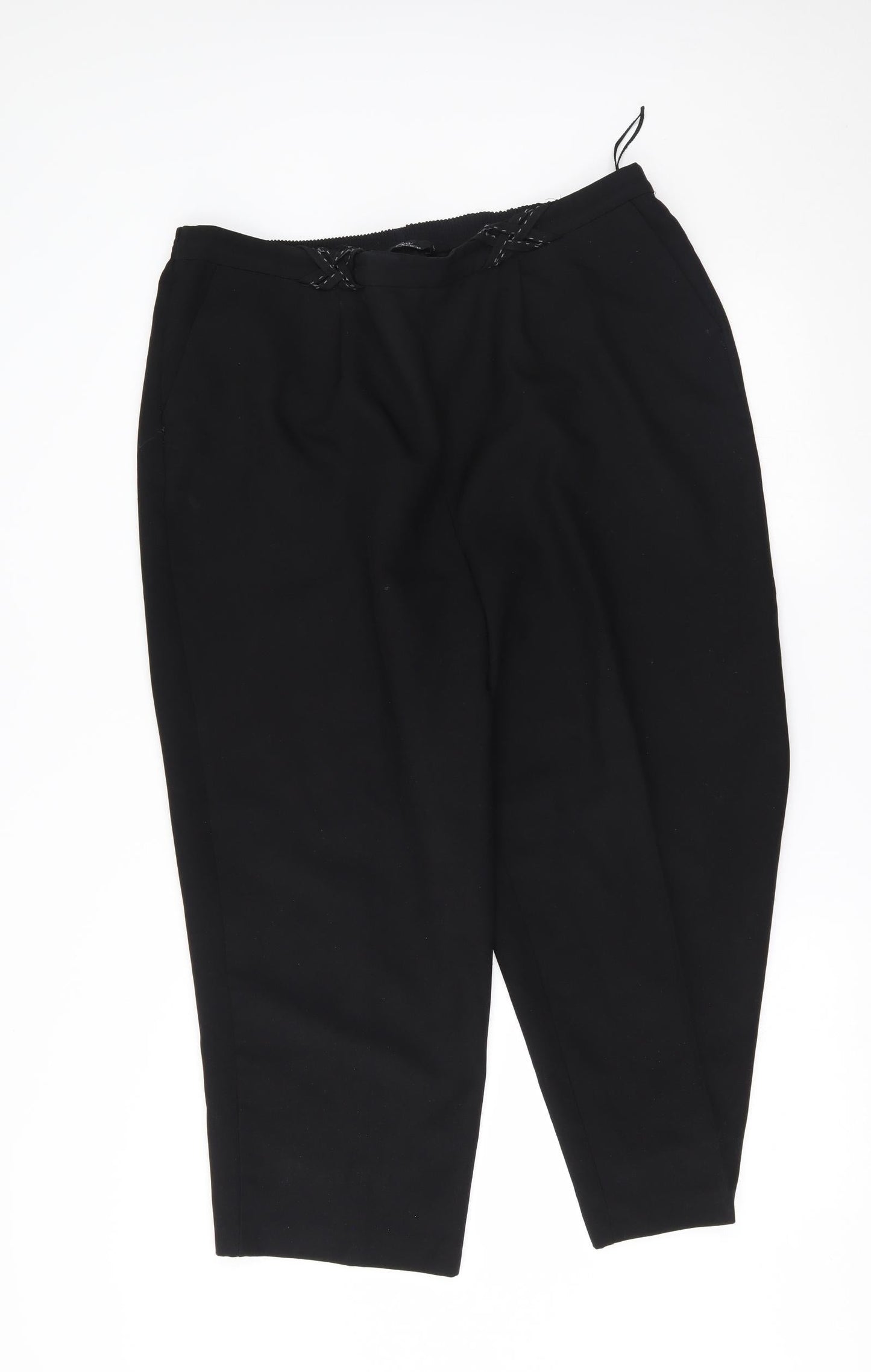 BM Womens Black   Trousers  Size 20 L22 in
