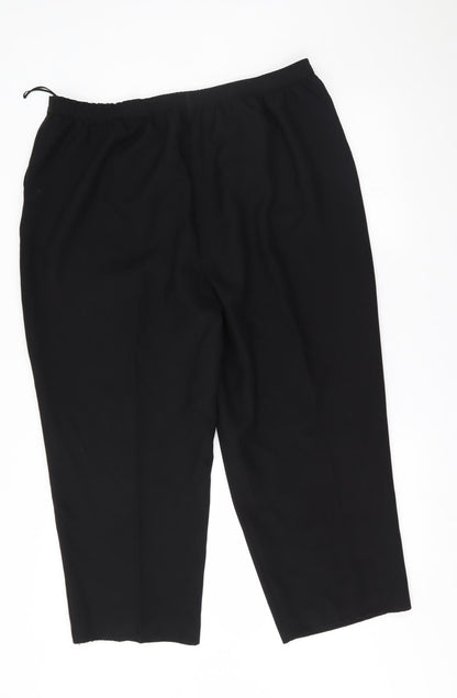 BM Womens Black   Trousers  Size 20 L22 in