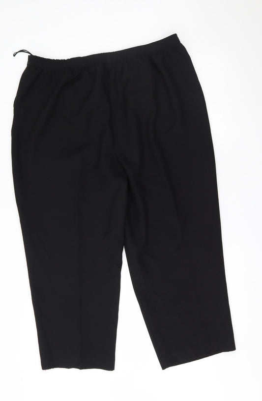 BM Womens Black   Trousers  Size 20 L22 in