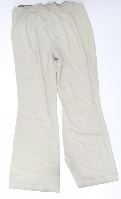 Womens UK Size 14 M&S Regular Fit Bloomer Beige Trousers