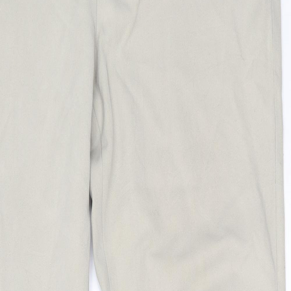 Womens UK Size 14 M&S Regular Fit Bloomer Beige Trousers