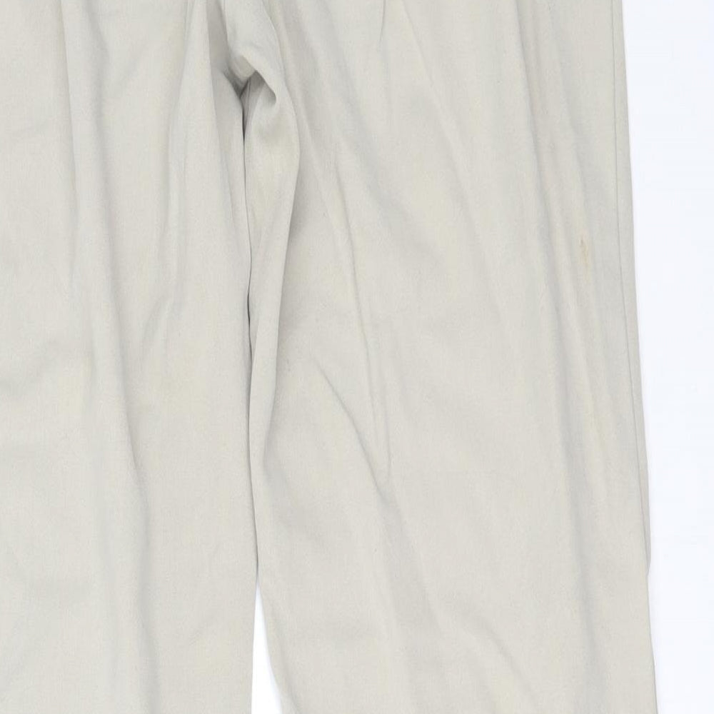 Womens UK Size 14 M&S Regular Fit Bloomer Beige Trousers