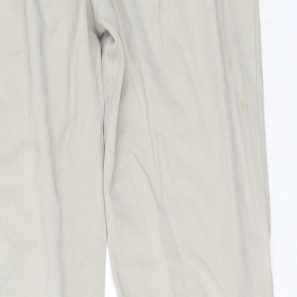 Womens UK Size 14 M&S Regular Fit Bloomer Beige Trousers