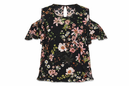 Womens UK Size 10 H&M Black Basic Blouse