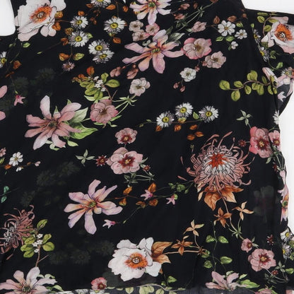 Womens UK Size 10 H&M Black Basic Blouse