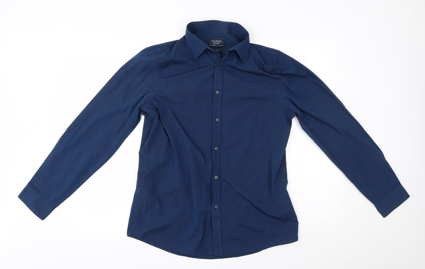 F&F Mens Blue    Button-Up Size 15.5