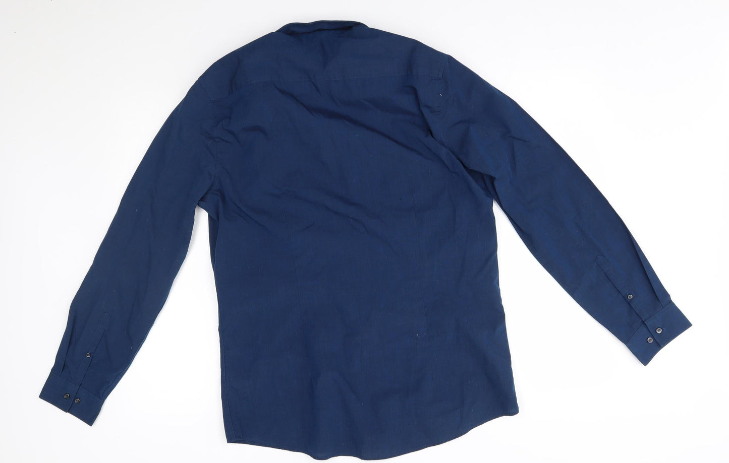 F&F Mens Blue    Button-Up Size 15.5