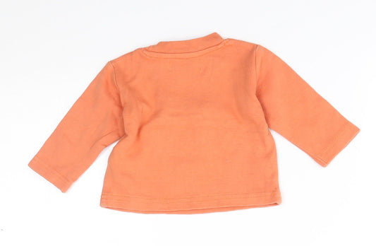 early days Baby Orange   Basic T-Shirt Size 0-3 Months  - choo choo