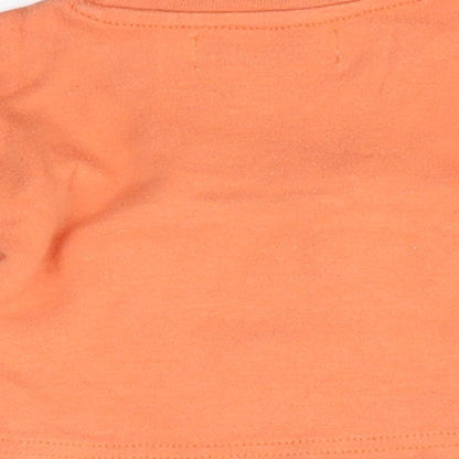 early days Baby Orange   Basic T-Shirt Size 0-3 Months  - choo choo