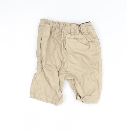 Matalan Baby Beige   Cropped Trousers Size 9-12 Months  - shorts