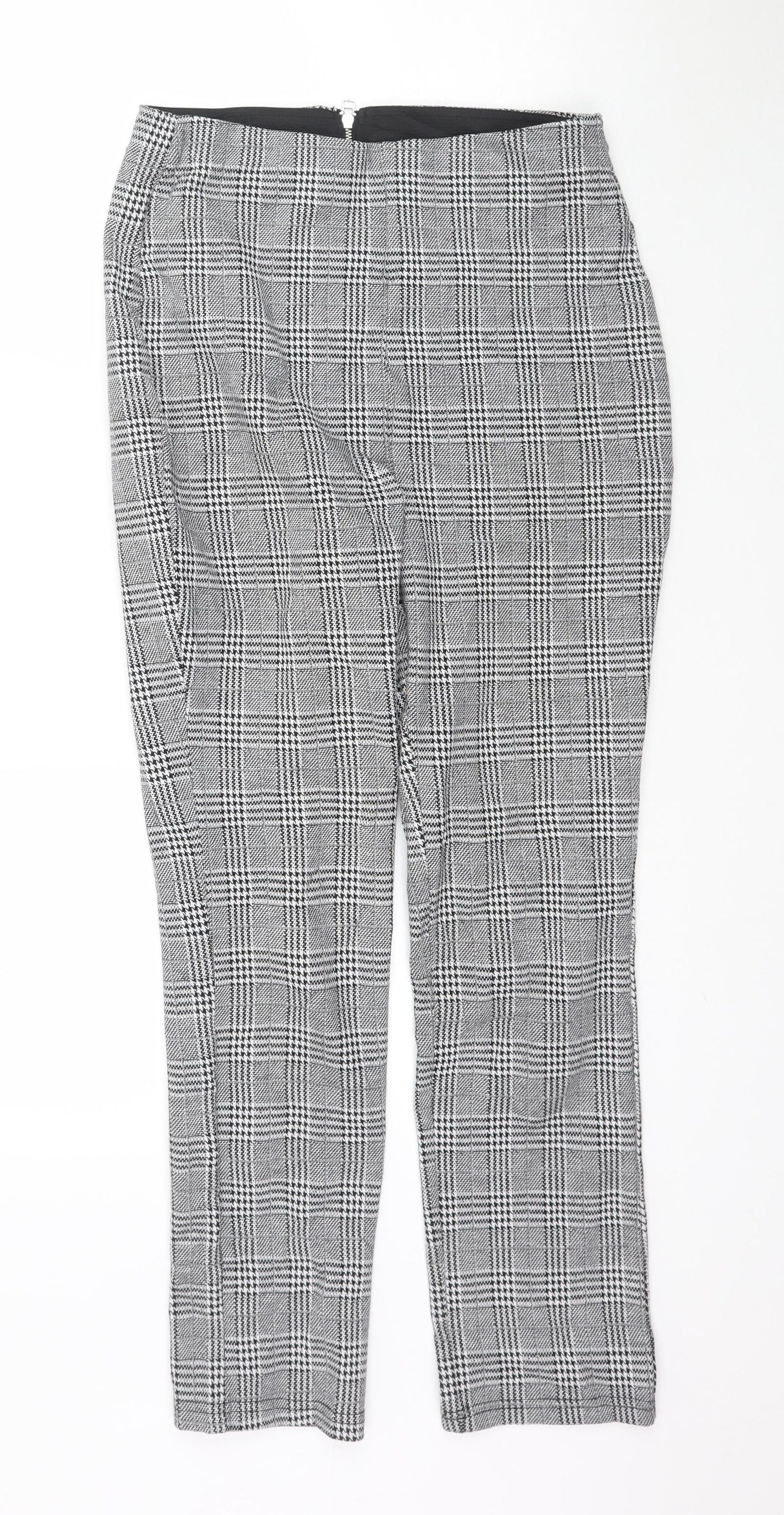 Womens UK Size S H&M Regular Fit  Grey Trousers