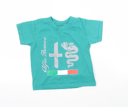 Russell Baby Green   Basic T-Shirt Size 12-18 Months