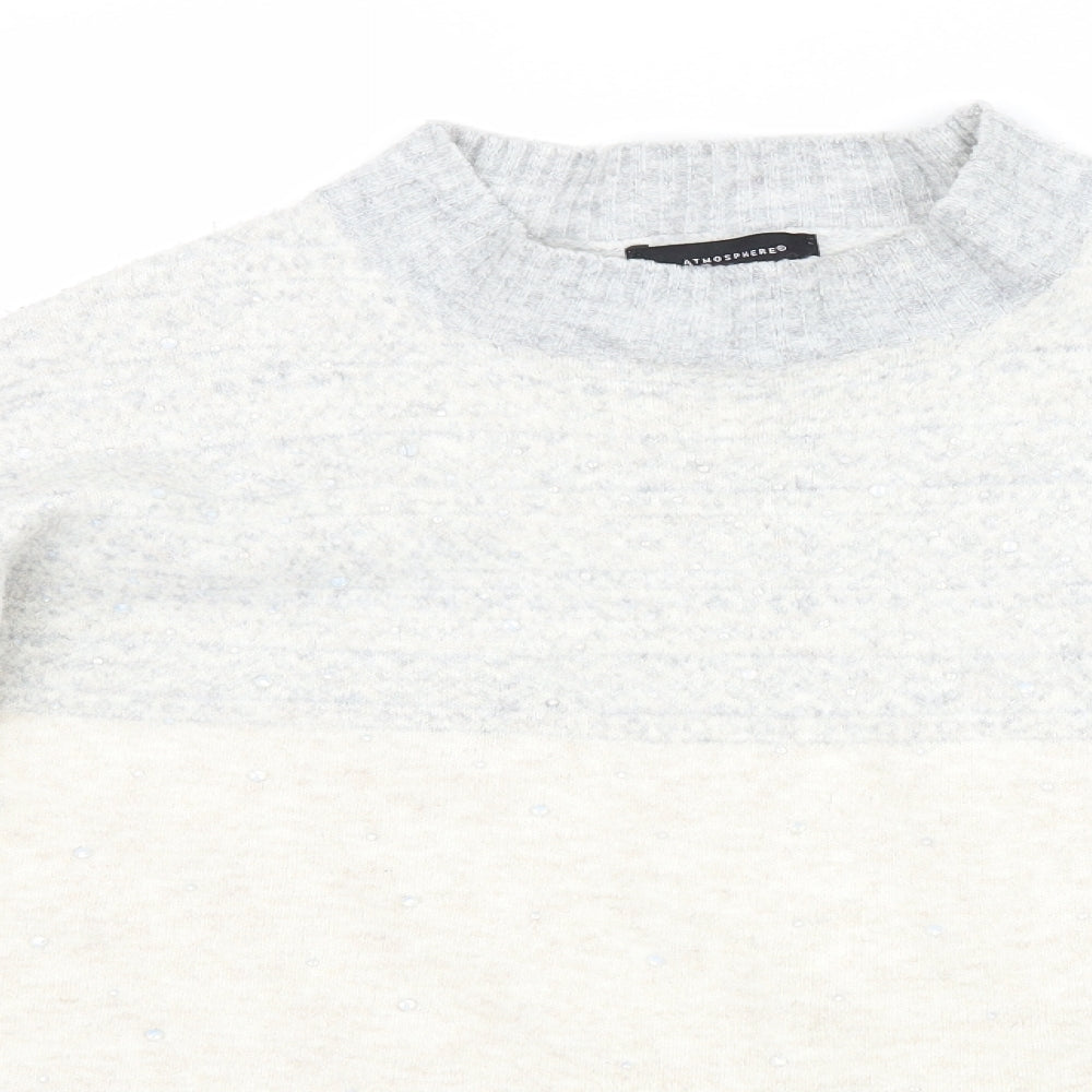 Womens UK Size 10 Atmosphere Ivory Pullover Jumper