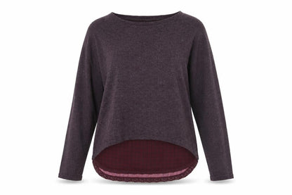 Womens UK Size 10 La Redoute Purple Basic T-Shirt