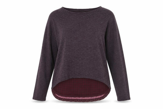 Womens UK Size 10 La Redoute Purple Basic T-Shirt