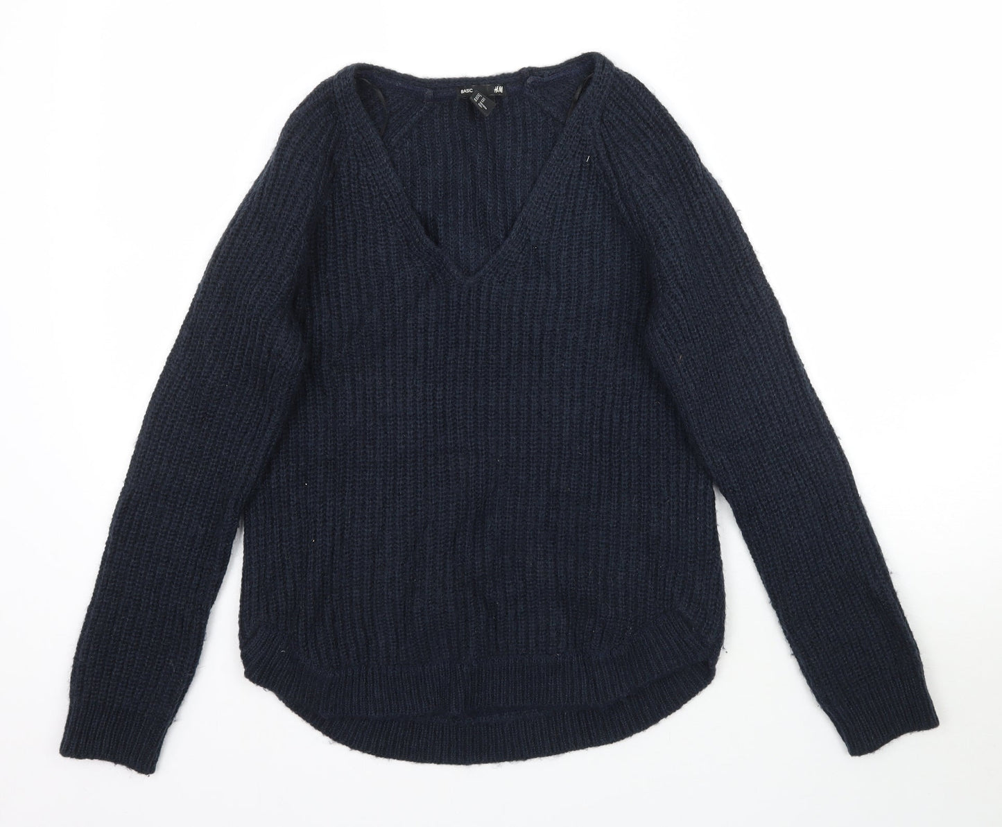 Womens UK Size XS H&M Blue Pullover Jumper