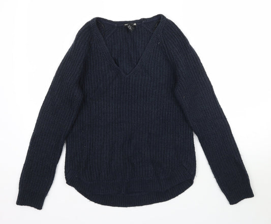 Womens UK Size XS H&M Blue Pullover Jumper