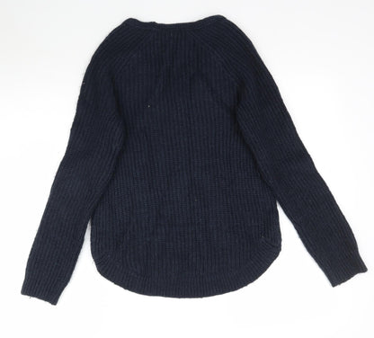 Womens UK Size XS H&M Blue Pullover Jumper