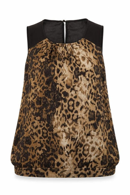 Womens UK Size 8 NEXT Brown Basic Blouse