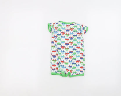 Mini Club Baby White   Babygrow One-Piece Size 3-6 Months