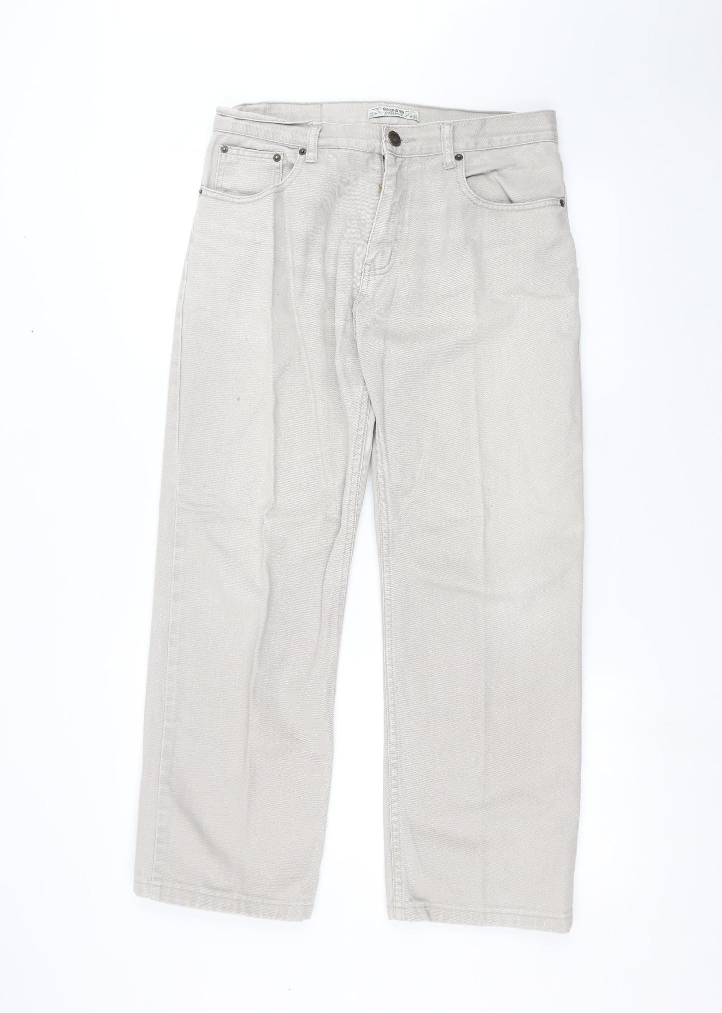 Kensington Womens Grey   Straight Jeans Size 34 in L20 in