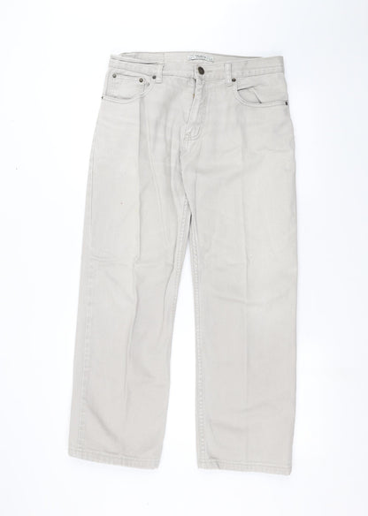 Kensington Womens Grey   Straight Jeans Size 34 in L20 in