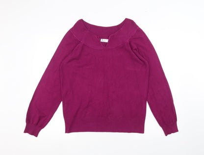 Womens UK Size 18 BHS Purple Basic T-Shirt