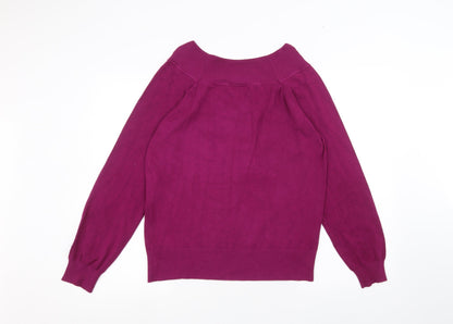 Womens UK Size 18 BHS Purple Basic T-Shirt