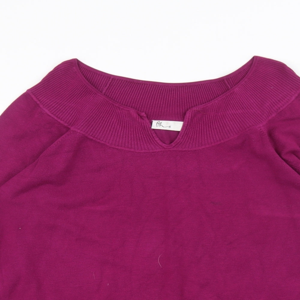 Womens UK Size 18 BHS Purple Basic T-Shirt