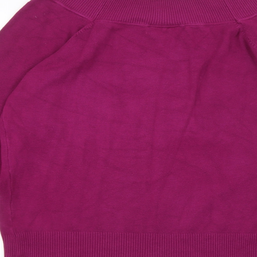 Womens UK Size 18 BHS Purple Basic T-Shirt