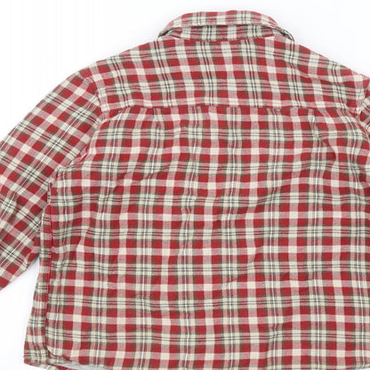 ZA-boy Boys Red   Basic Button-Up Size 5 Years
