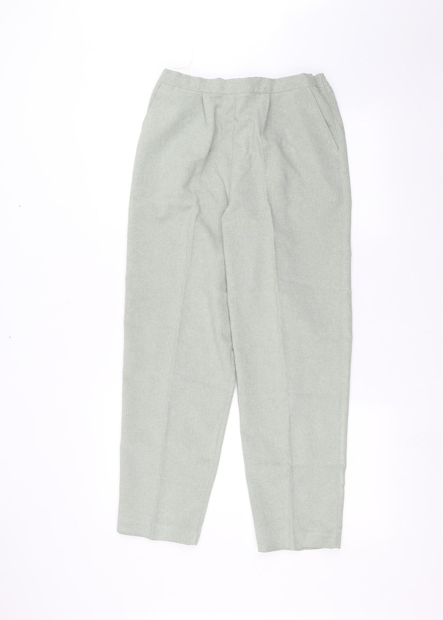 Womens UK Size 14 Classics Regular Fit  Green Trousers