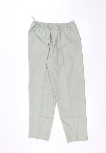 Womens UK Size 14 Classics Regular Fit  Green Trousers