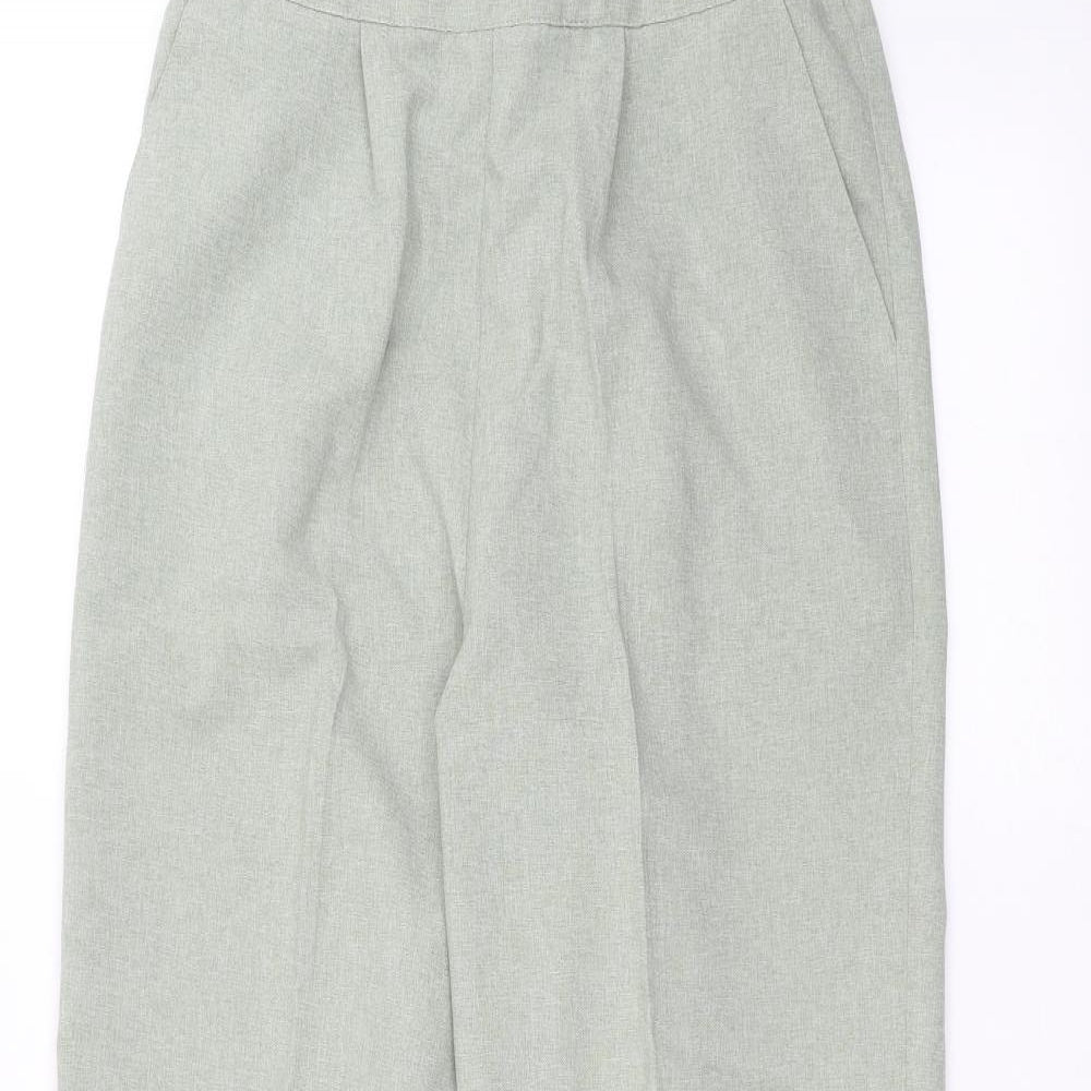 Womens UK Size 14 Classics Regular Fit  Green Trousers