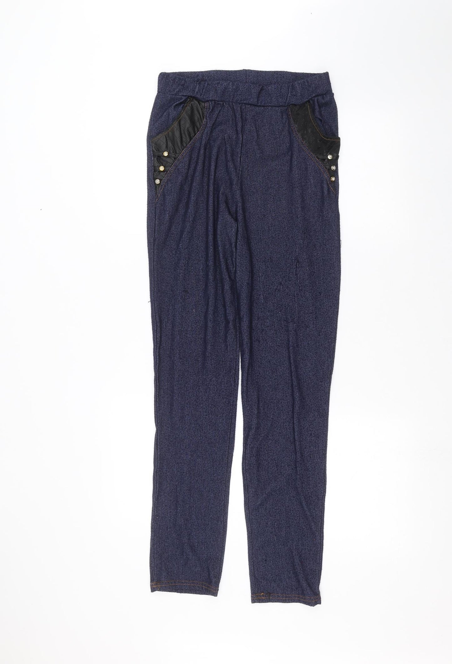 Womens UK Size XL Preworn Regular Fit  Blue Trousers