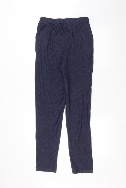 Womens UK Size XL Preworn Regular Fit  Blue Trousers
