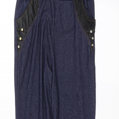 Womens UK Size XL Preworn Regular Fit  Blue Trousers