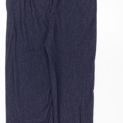 Womens UK Size XL Preworn Regular Fit  Blue Trousers