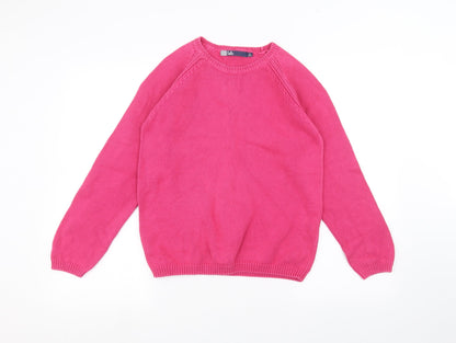 Womens UK Size S ISLE Pink Pullover Jumper