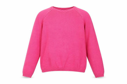 Womens UK Size S ISLE Pink Pullover Jumper