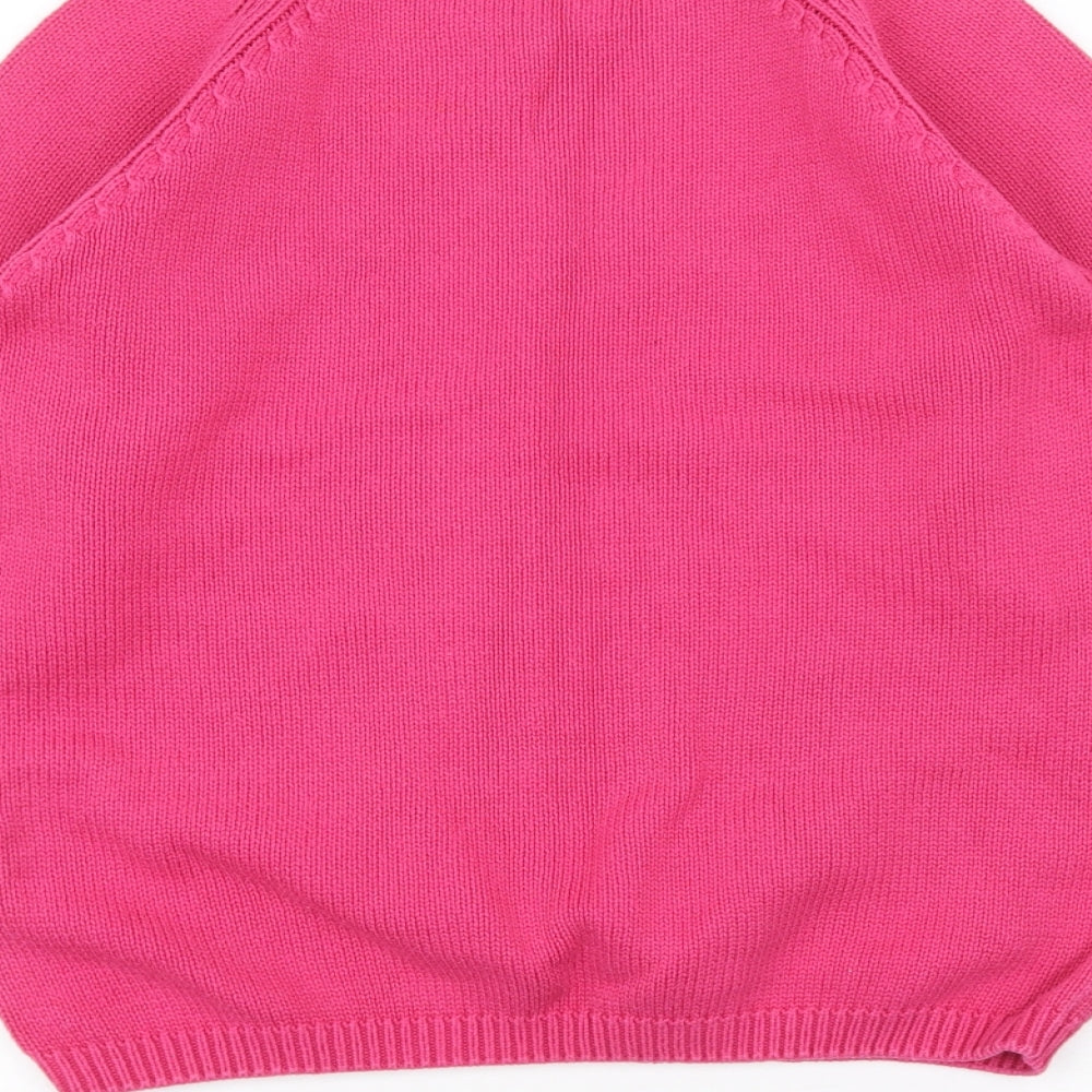 Womens UK Size S ISLE Pink Pullover Jumper