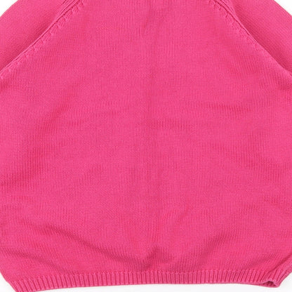 Womens UK Size S ISLE Pink Pullover Jumper