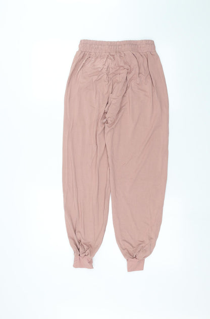 Womens UK Size M Preworn Regular Fit  Pink Trousers