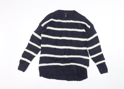 Womens UK Size S New Look Blue Pullover Jumper