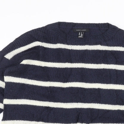 Womens UK Size S New Look Blue Pullover Jumper
